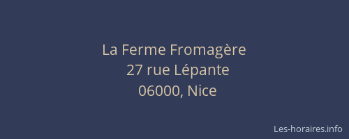 La Ferme Fromagère