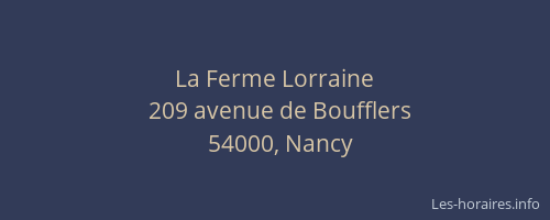 La Ferme Lorraine