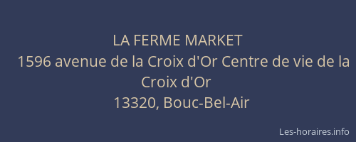 LA FERME MARKET