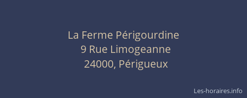 La Ferme Périgourdine