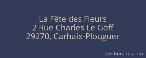 La Fête des Fleurs