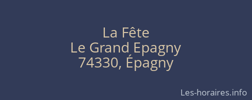 La Fête