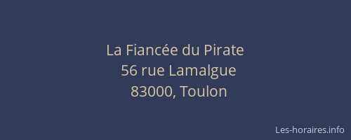 La Fiancée du Pirate