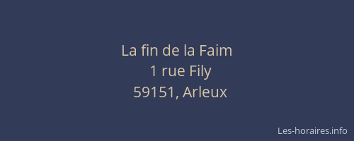 La fin de la Faim
