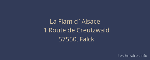 La Flam d&acute;Alsace