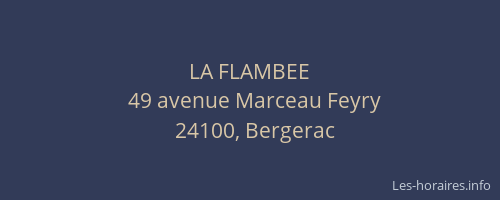 LA FLAMBEE