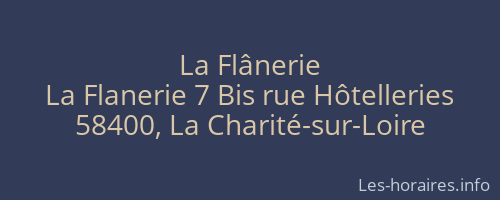 La Flânerie