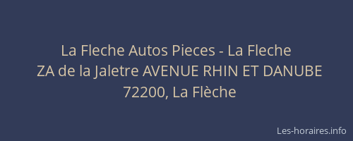La Fleche Autos Pieces - La Fleche