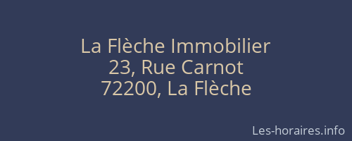 La Flèche Immobilier