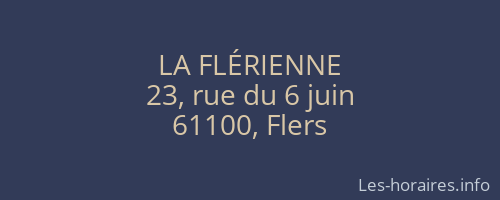 LA FLÉRIENNE