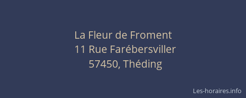 La Fleur de Froment
