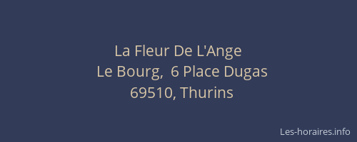 La Fleur De L'Ange
