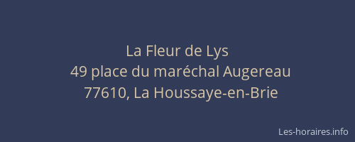 La Fleur de Lys