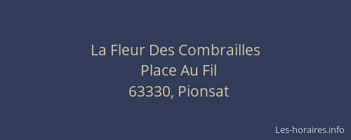La Fleur Des Combrailles