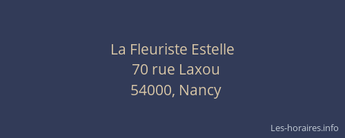 La Fleuriste Estelle