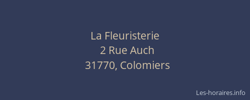 La Fleuristerie