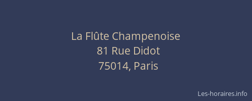 La Flûte Champenoise