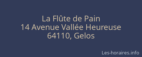 La Flûte de Pain