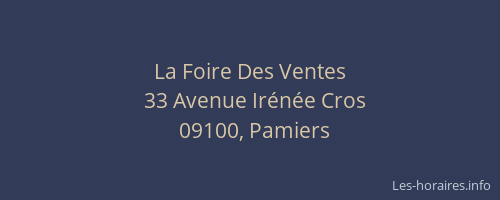 La Foire Des Ventes