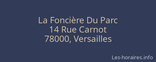 La Foncière Du Parc