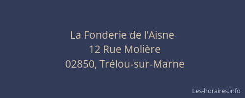 La Fonderie de l'Aisne