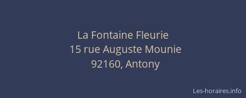 La Fontaine Fleurie