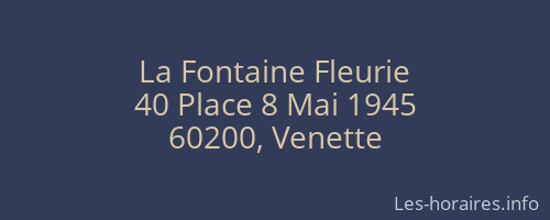La Fontaine Fleurie