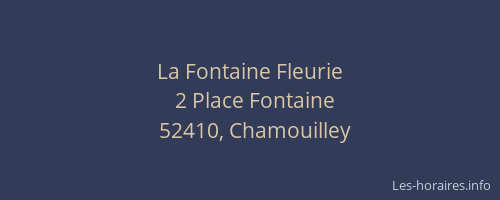 La Fontaine Fleurie