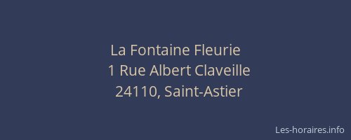 La Fontaine Fleurie
