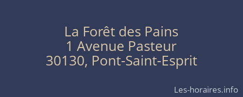 La Forêt des Pains