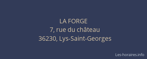 LA FORGE