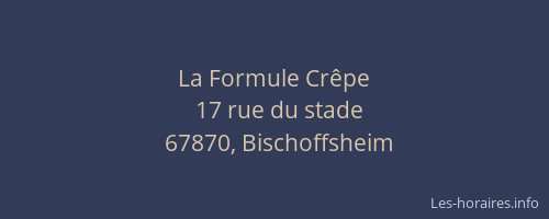 La Formule Crêpe