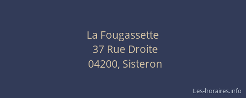 La Fougassette