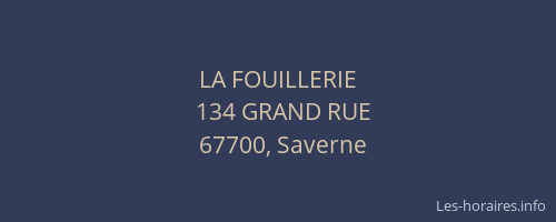 LA FOUILLERIE