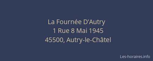 La Fourn&eacute;e D'Autry