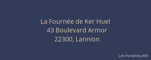 La Fournée de Ker Huel