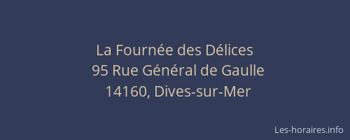 La Fourn&eacute;e des D&eacute;lices