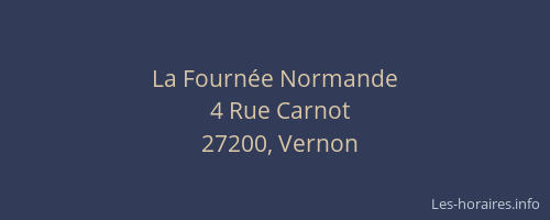 La Fourn&eacute;e Normande