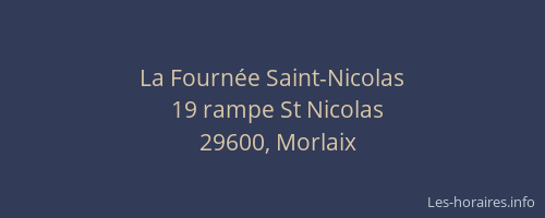 La Fourn&eacute;e Saint-Nicolas