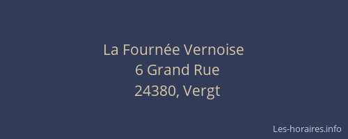 La Fourn&eacute;e Vernoise