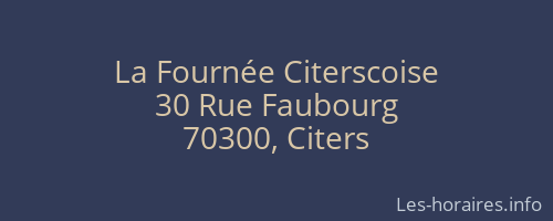 La Fournée Citerscoise