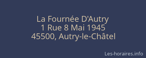 La Fournée D'Autry
