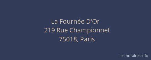 La Fournée D'Or