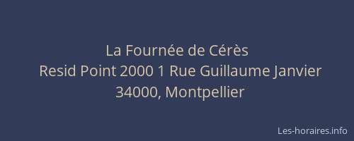 La Fournée de Cérès