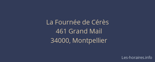 La Fournée de Cérès