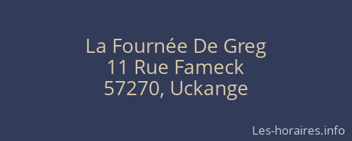 La Fournée De Greg