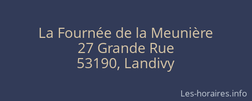 La Fournée de la Meunière
