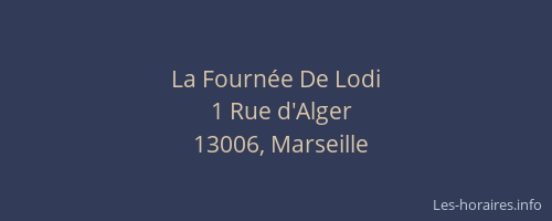 La Fournée De Lodi