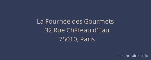 La Fournée des Gourmets