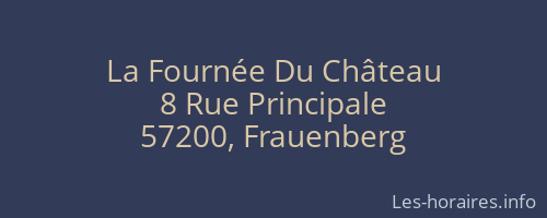 La Fournée Du Château